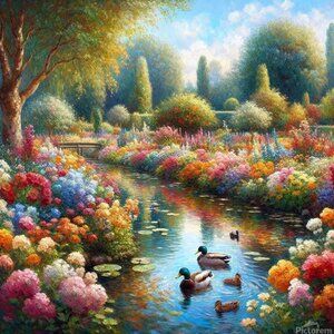 SERENITY: "Tranquil Waters & Wildflowers"